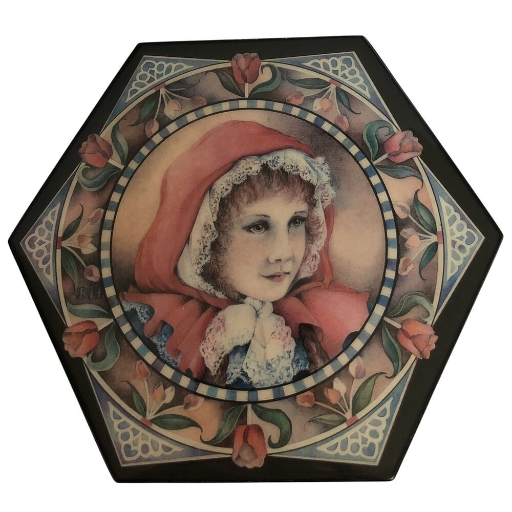 Vintage Limited Edition 1986 Enesco Little Red Riding Hood Musical Jewelry Box